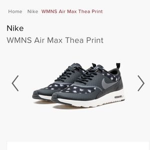 Nike air max Thea womens 7 gray leopard animal print fits like 6.5